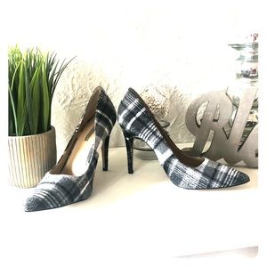 BCBGeneration Plaid Pumps